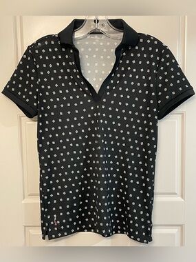 RLX Ralph Lauren Sweat Wicking Polo with Square Motif